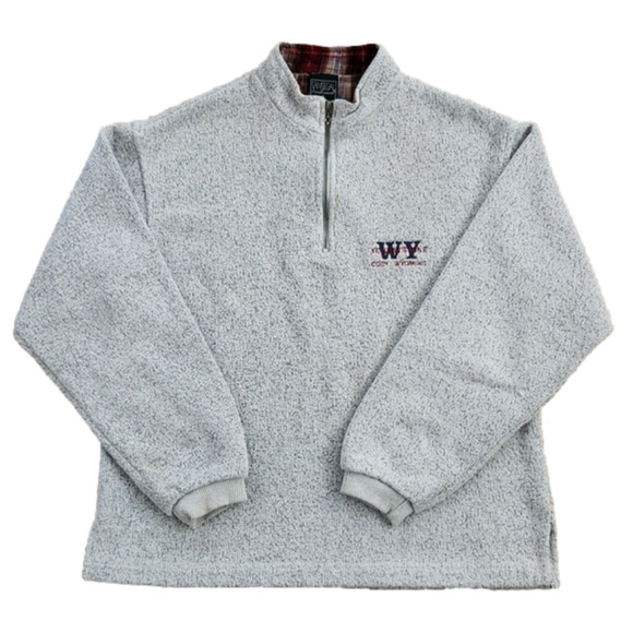 Sansegal Sportswear Other - SANSEGAL Sportswear Light Gray YNP Cody, WY Pullover Jacket
